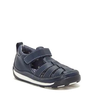 Sole Play Navy Leather Sandal